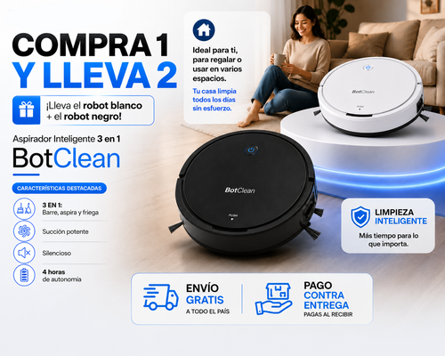 Combo x 2  Aspiradora Robótico Inteliget