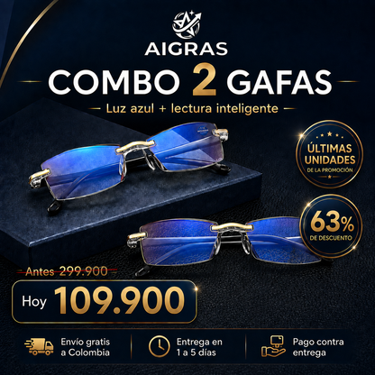COMBO 2 GAFAS TR90 FOTOCROMATICA